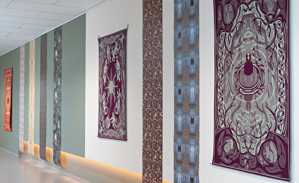 Kleurrijke expositie in polikliniekgang Roosendaal